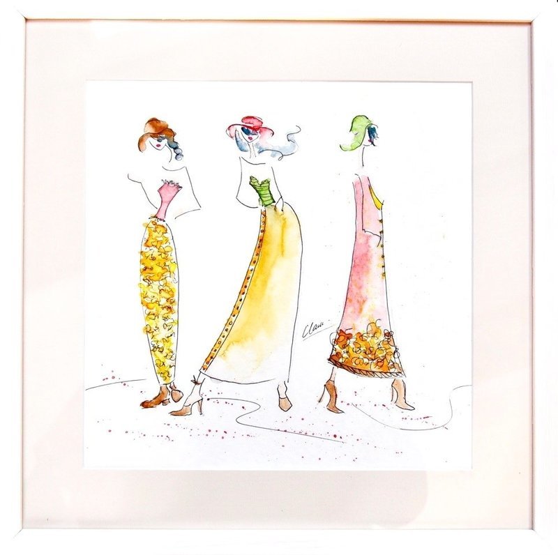 Les trois dames aux fleurs