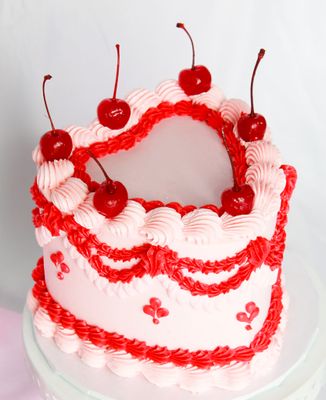 Vintage Heart Cake