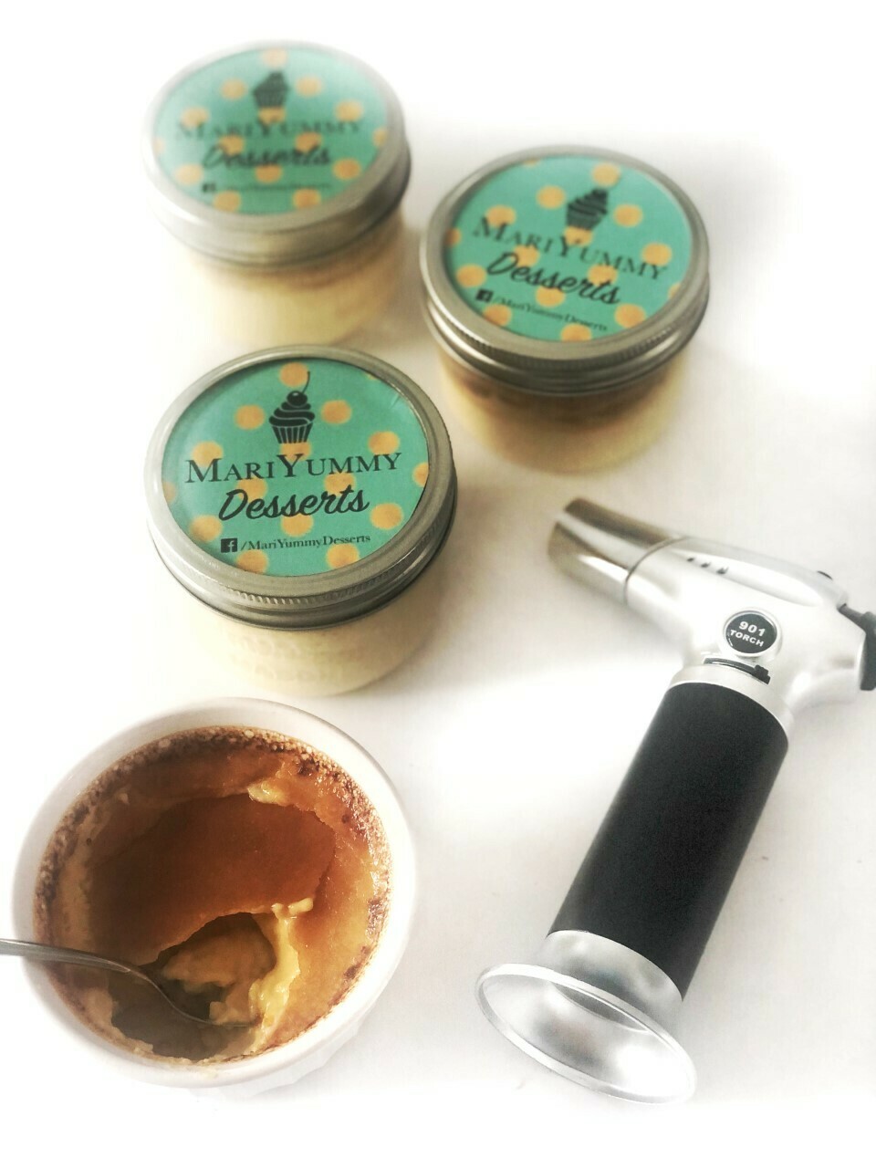 KETO Creme Brûlée - 2 Mason Jars