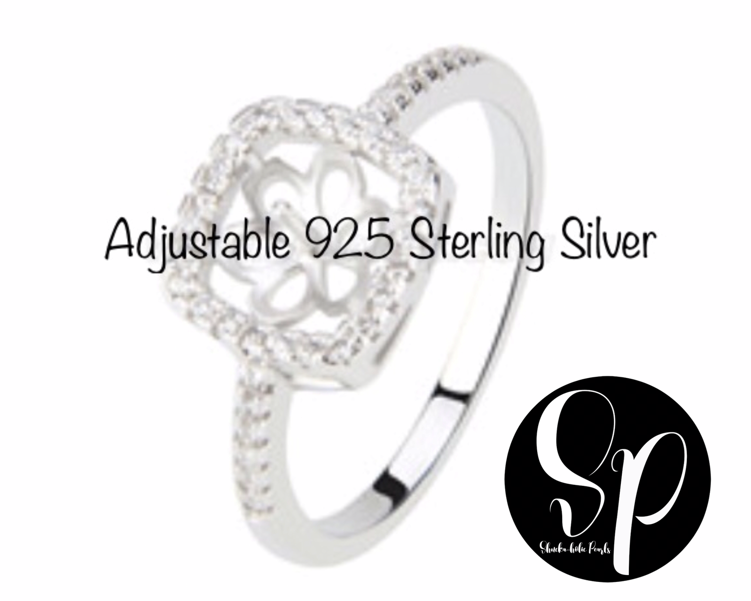 Square Cubic Zircon Ring 