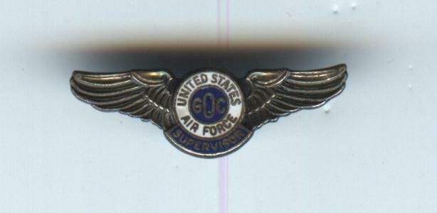 Air Force Ground Observer Corps Supervisor Wings-1.5&quot;