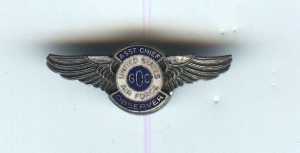 Air Force Ground Observer Corps Assistant Chief Wings-1.5&quot;