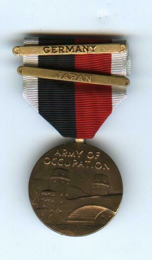 WW2 Army Occupation Medal w/Germany &amp; Japan Bars