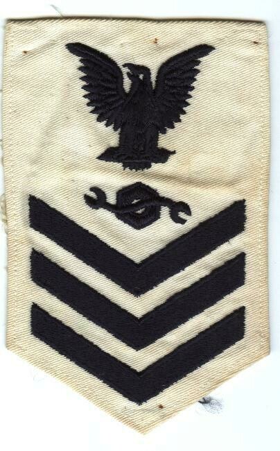 USN Petty Officer 1st Class-White-Construction Mechanic