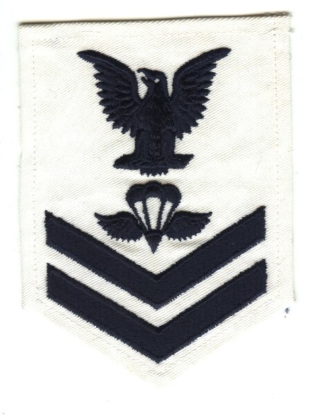 USN Petty Officer 2nd Class-White-Parachute Rigger