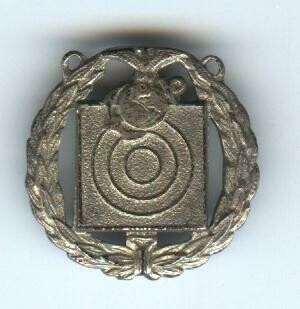 WW2 Pistol Expert Marksman Badge Bottom-Sterling
