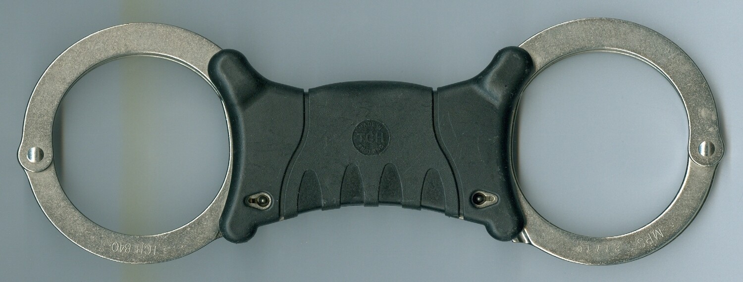 TCH Hinged Handcuffs-Black W/Case