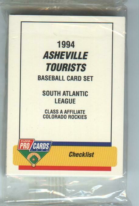 Asheville Tourists/Fleer-Set of 31. (1994)