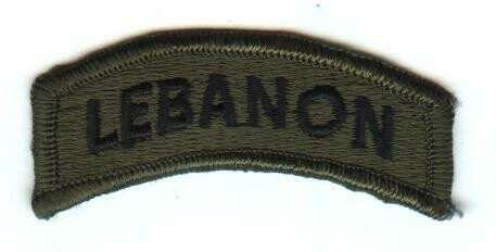 Army Lebanon Tab, Subdued-ME
