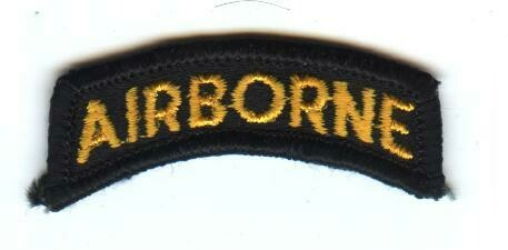 Army Airborne Tab, Black-ME