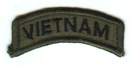 Army Vietnam Tab, Subdued-ME