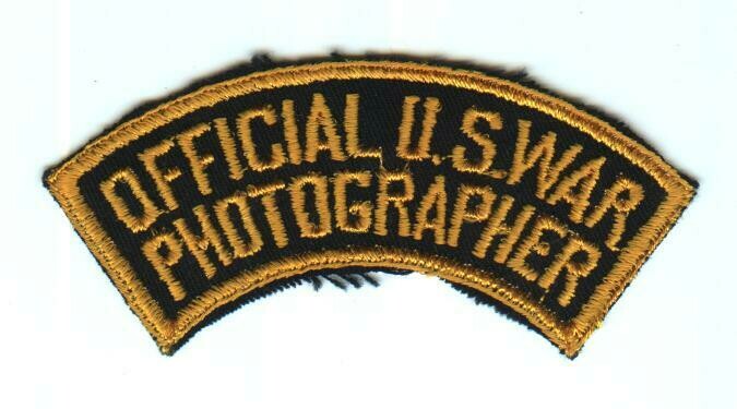 Army Official US War Photographer Tab-Felt