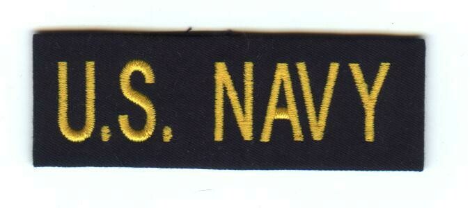 US Navy Tab-Black/Gold