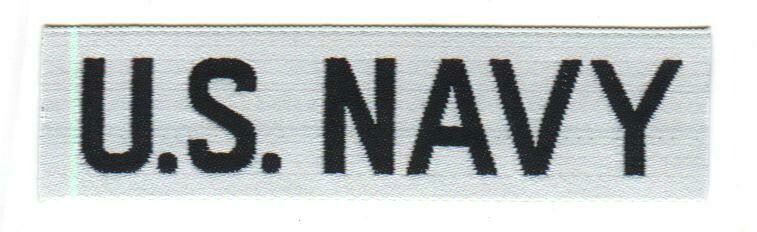 US Navy Tab-White