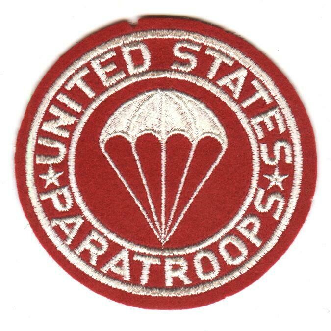 United States Paratroops Round Patch-Felt