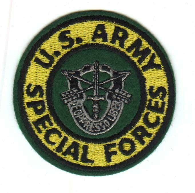 United States Special Forces Round Patch-Felt