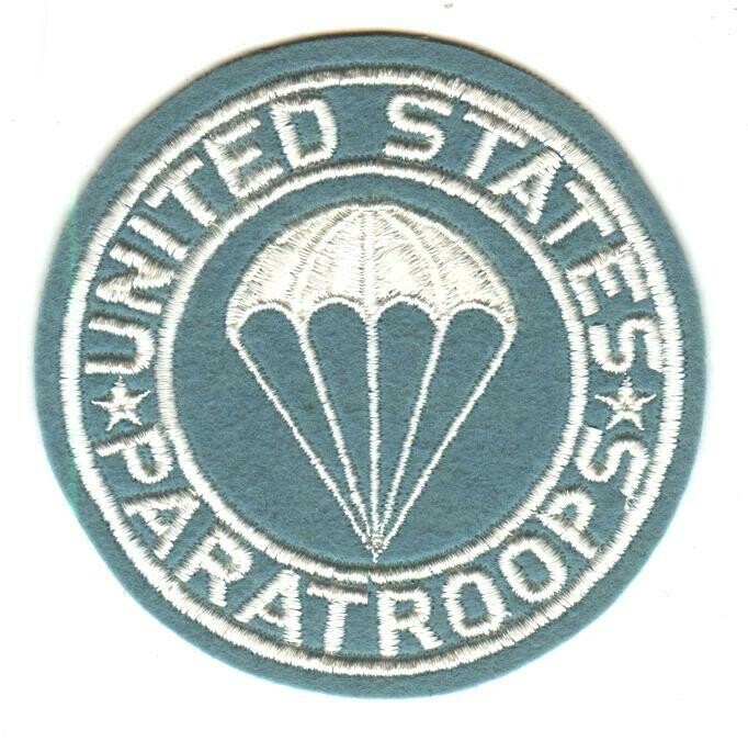 United States Paratroops Round Patch-Felt