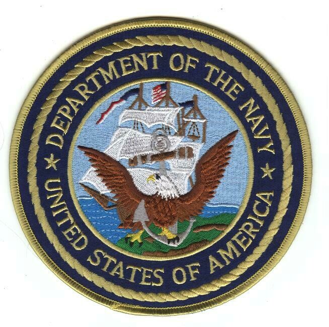 United States Navy 6&quot; Round Jacket Patch-ME