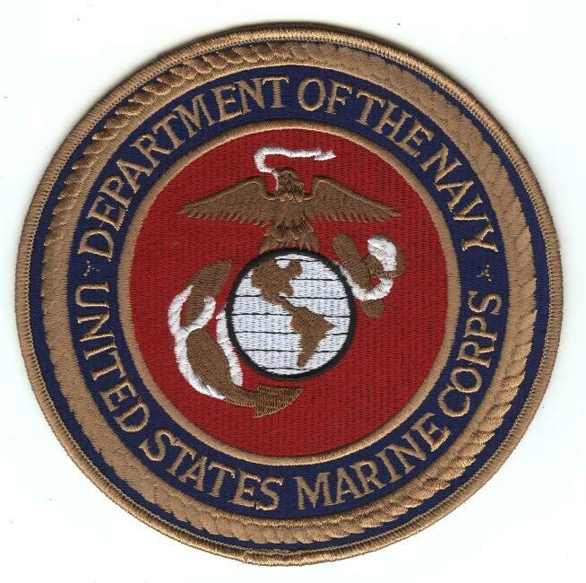 United States Marine Corps 6&quot; Round Jacket Patch-ME