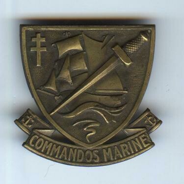 French Commandos Marine Beret Badge