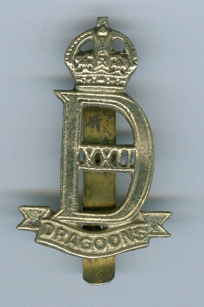 British 22nd Dragoons Cavalry Badge, Enlisted (1940-1945)