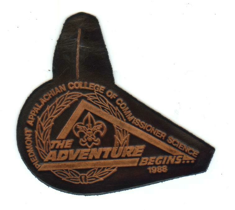 BSA College of Commissioner Science Leather Pocket Patch-1988
