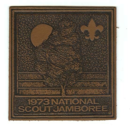 BSA National Scout Jamboree Leather Patch-1973