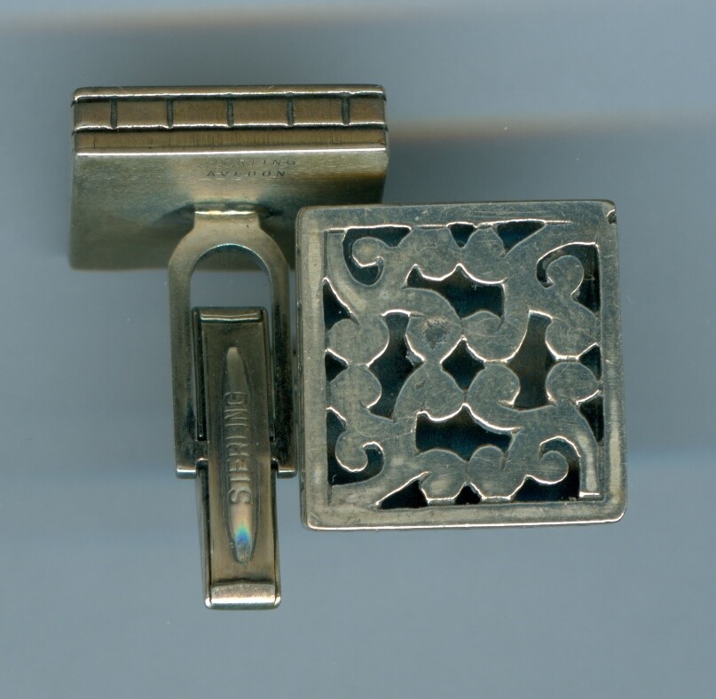 Harvey Avedon Sterling Cufflinks