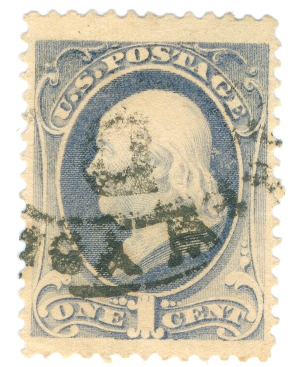 Benjamin Franklin 1870 1c National Bank Note