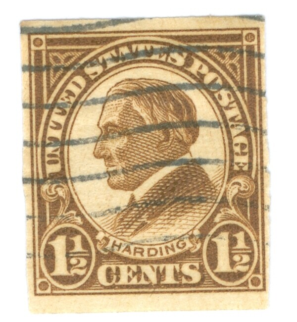 Warren G. Harding 1926 1 1/2c Imperforate