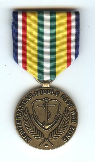 Mediterranean-Middle East War Zone Medal (Merchant Marine)