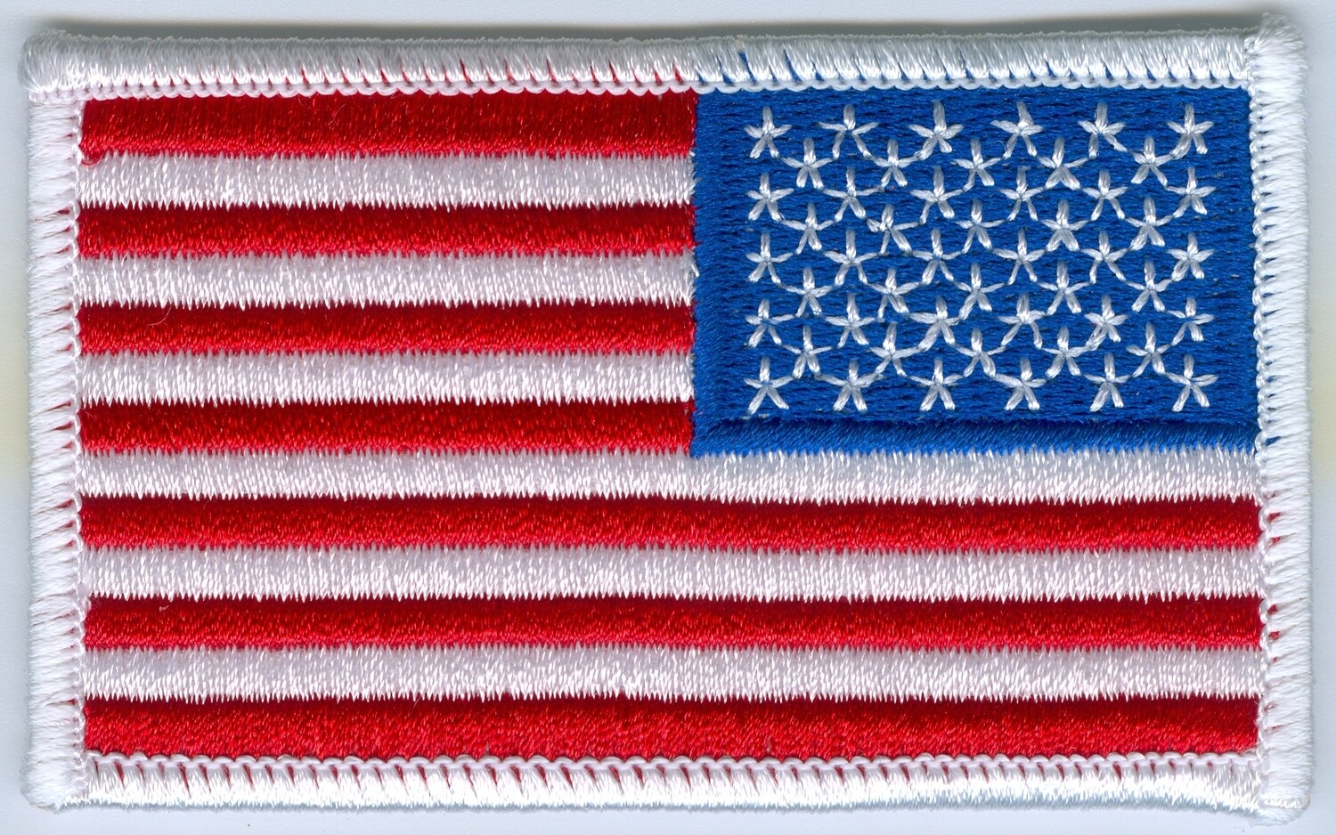 American Flag, Right Shoulder, White-ME
