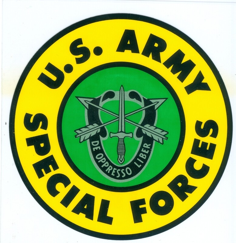 US Army Special Forces Clear Decal