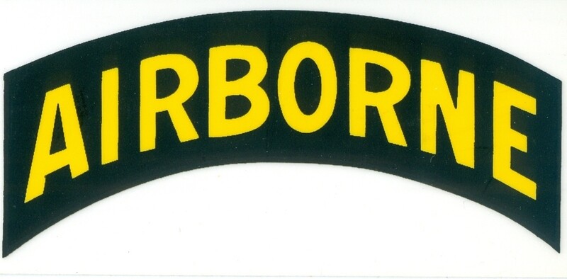 Airborne Tab Vinyl Decal