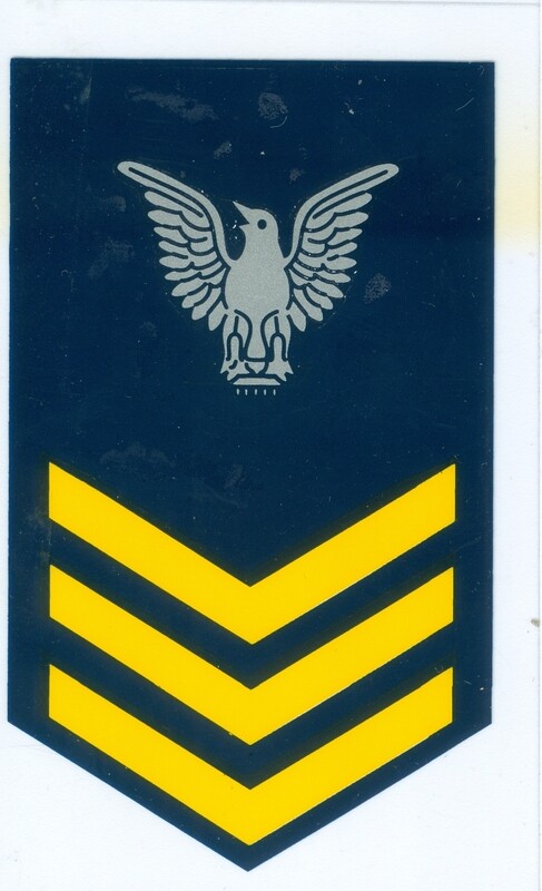 Navy Petty Officer 1st Class Clear Decal