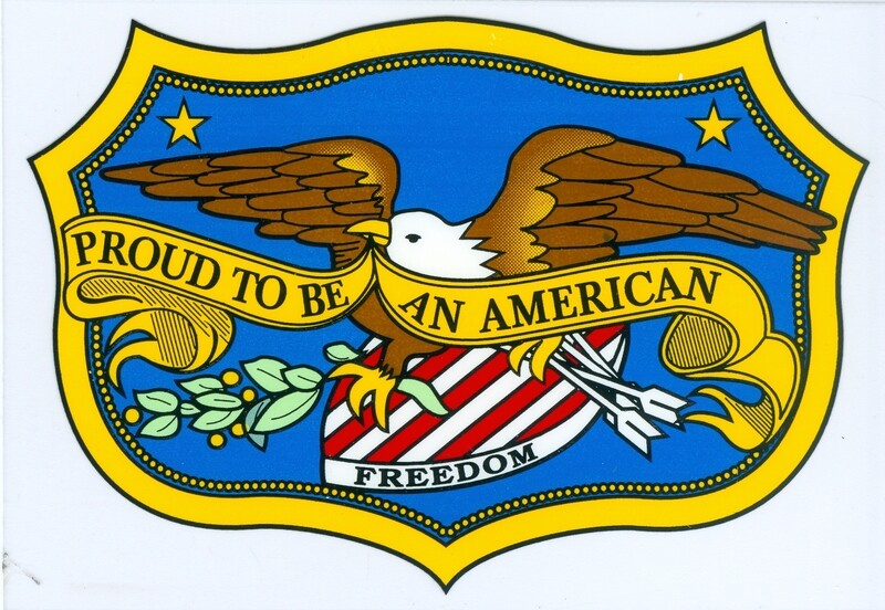 Proud To Be An American Clear Decal