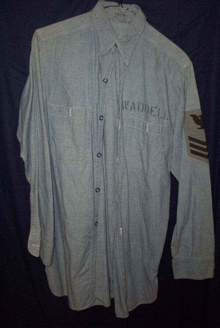 US Navy Chambray Utility Shirt-LS
