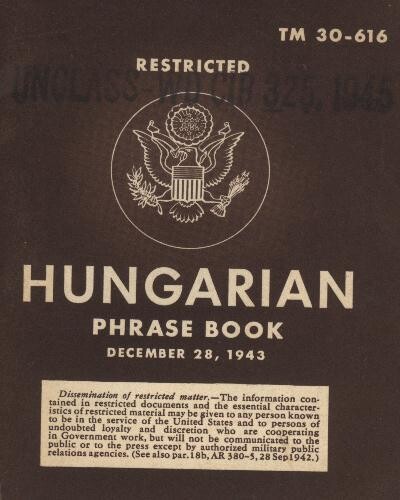 Hungarian Phrase Book