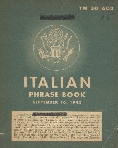 Italian Phrase Book