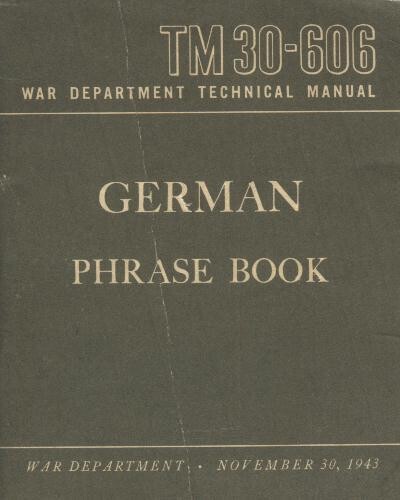 German Phrase Book