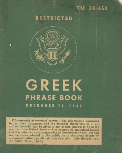 Greek Phrase Book