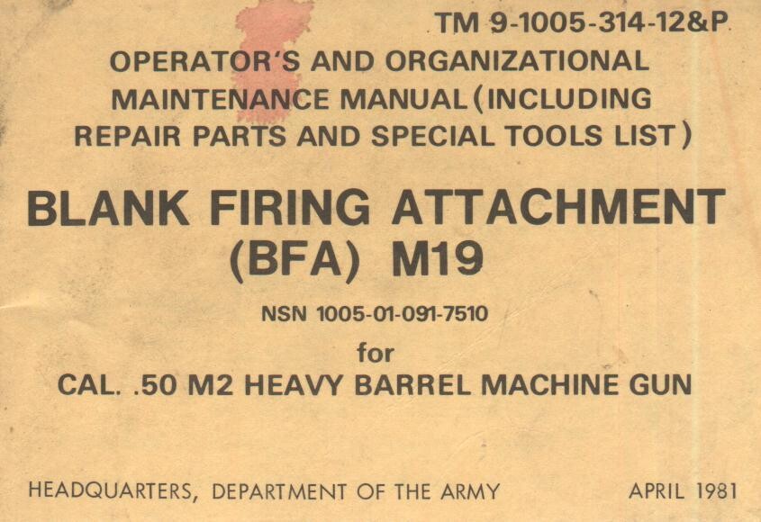 TM9-1005-314-12 [Blank Firing Attachment M2]