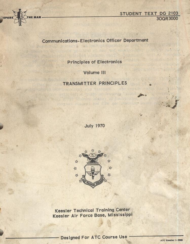 AF DG-2103 Principles of Electronics-Transmitter Principles