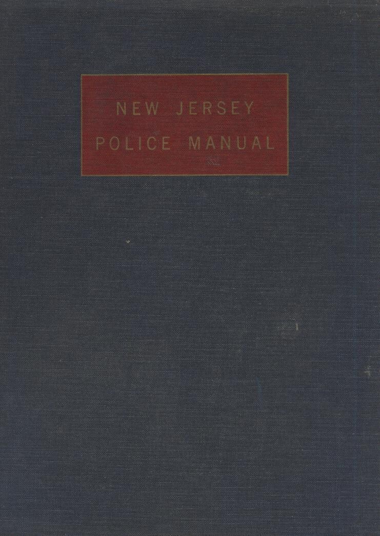 New Jersey Police Manual