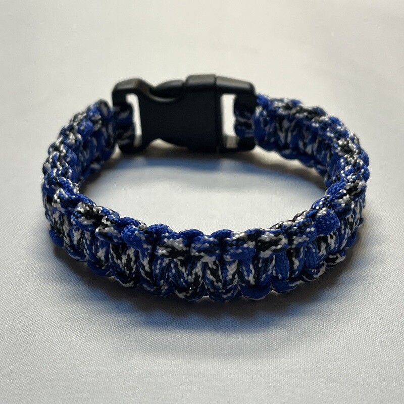 Blue/White/Black Paracord Bracelet