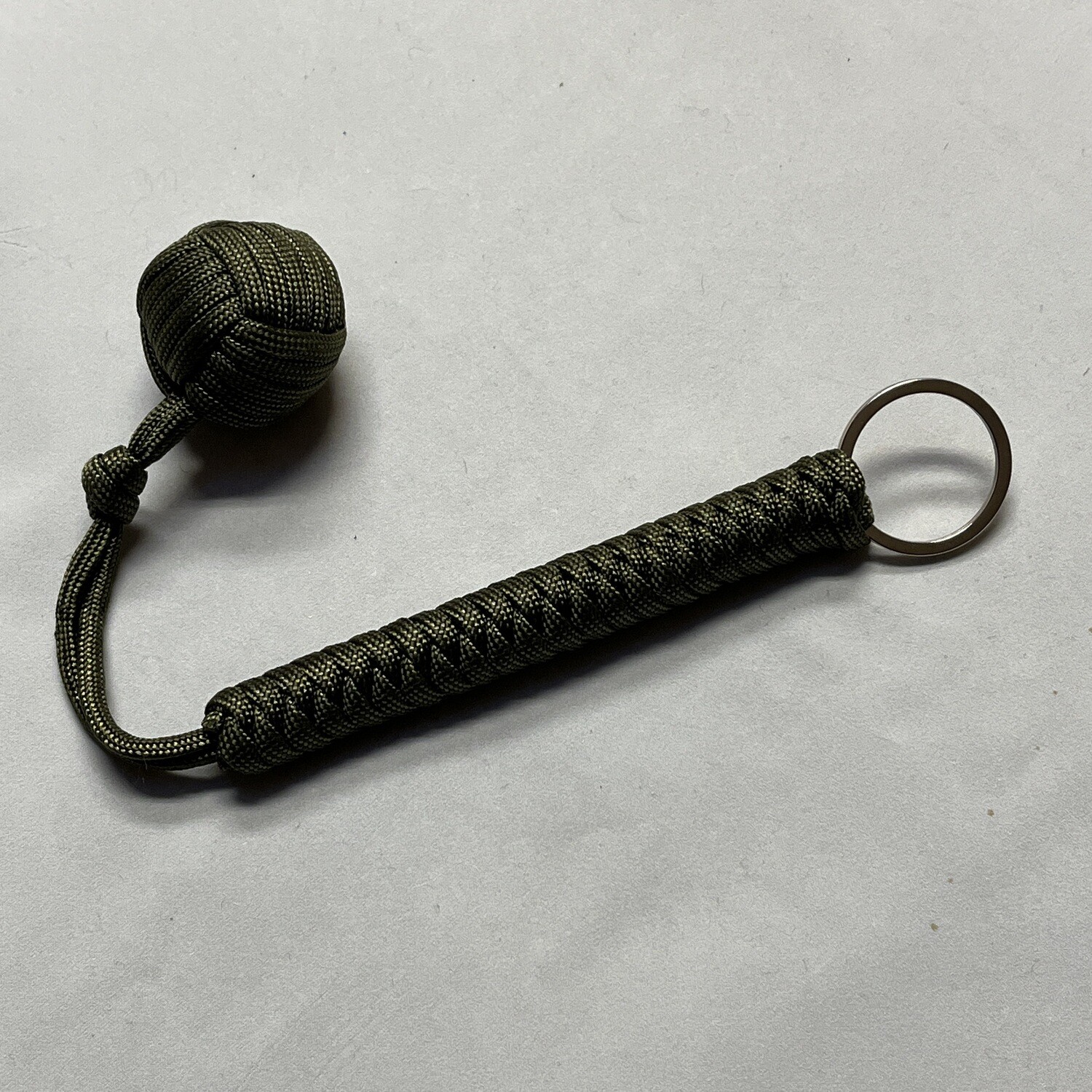 Olive Drab Monkey Fist Keychain