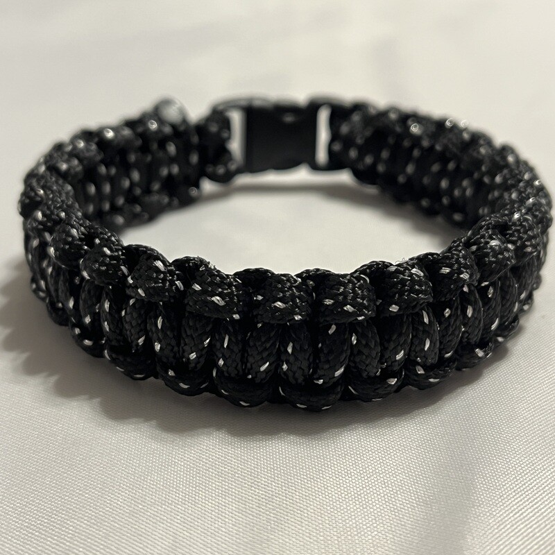 Black Sparkle Paracord Bracelet