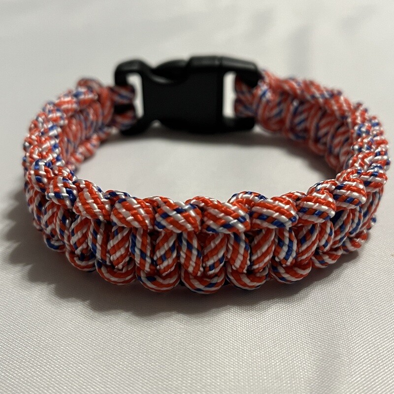 Red, White &amp; Blue Paracord Bracelet