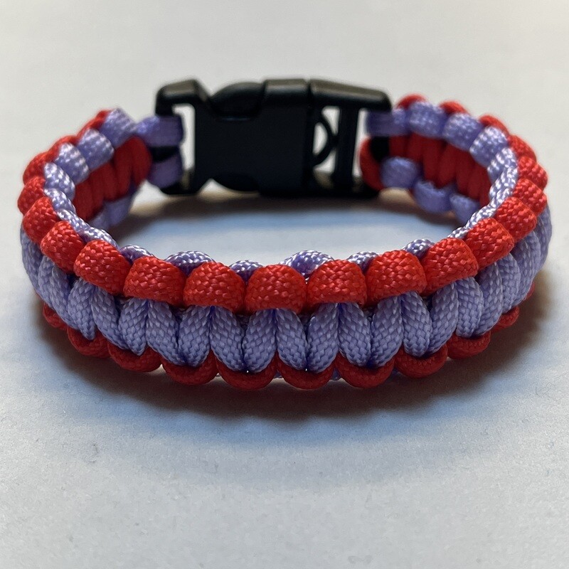 Violet/Red Paracord Bracelet