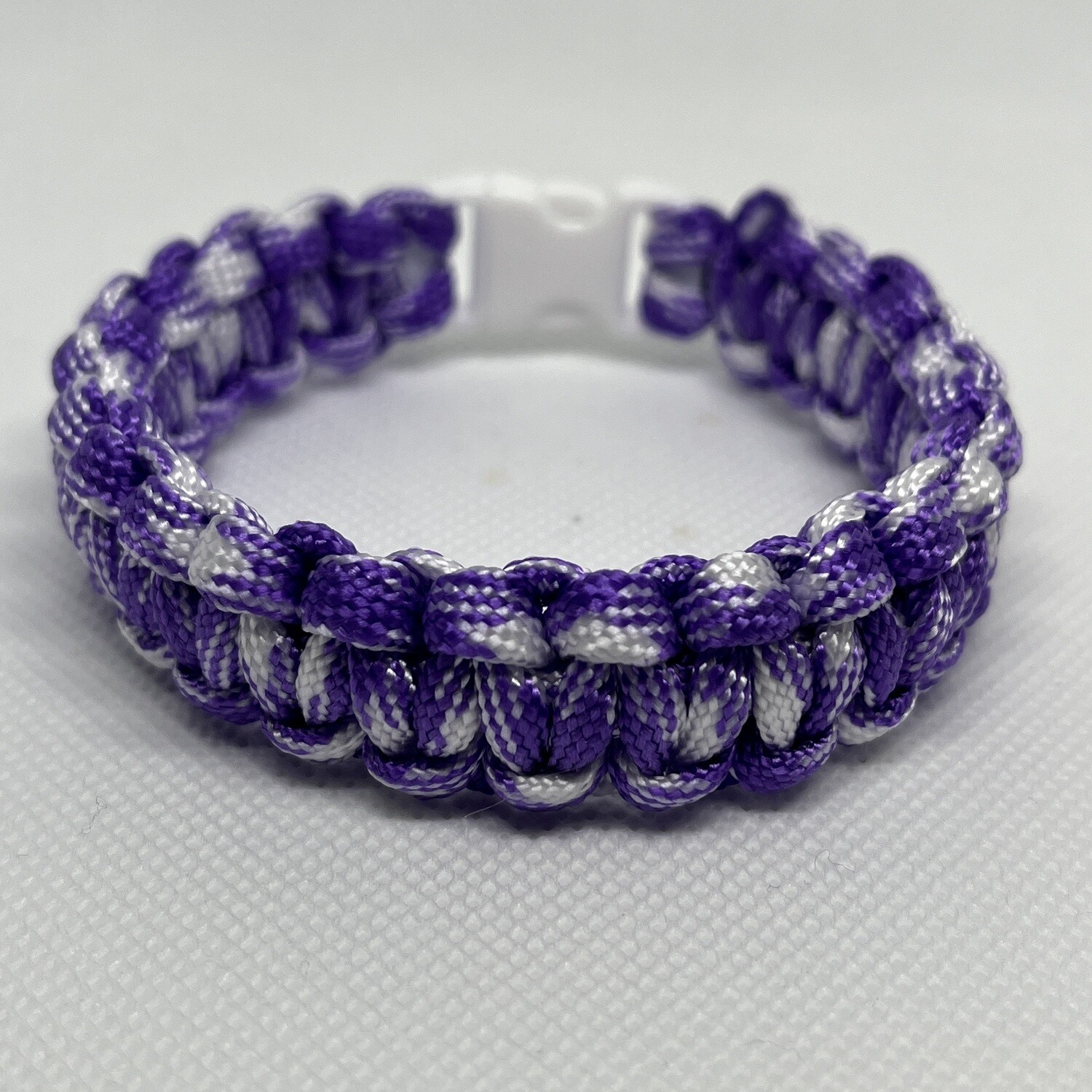 Purple/White Paracord Bracelet